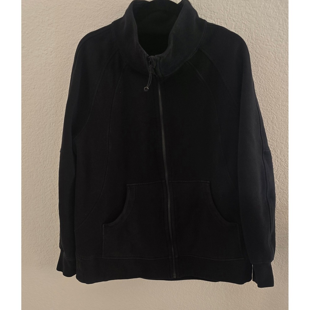 Lululemon Jacket XL/XXL Black Full Zip Relaxed Fit Mock Neck Womens Activewear - Picture 6 of 9